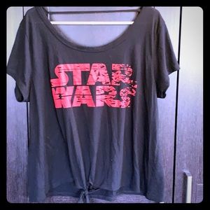 Disney parks Star Wars T-shirt tie front